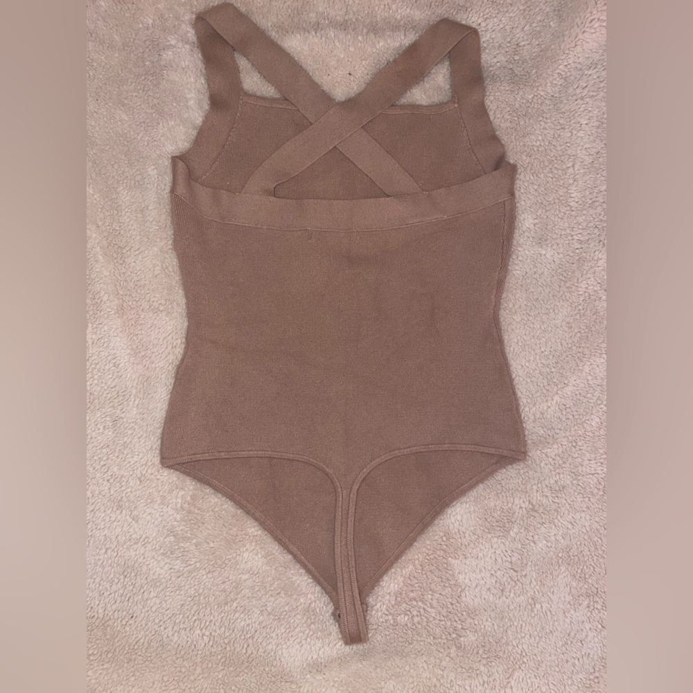 Knit Brown Bodysuit (A&F)